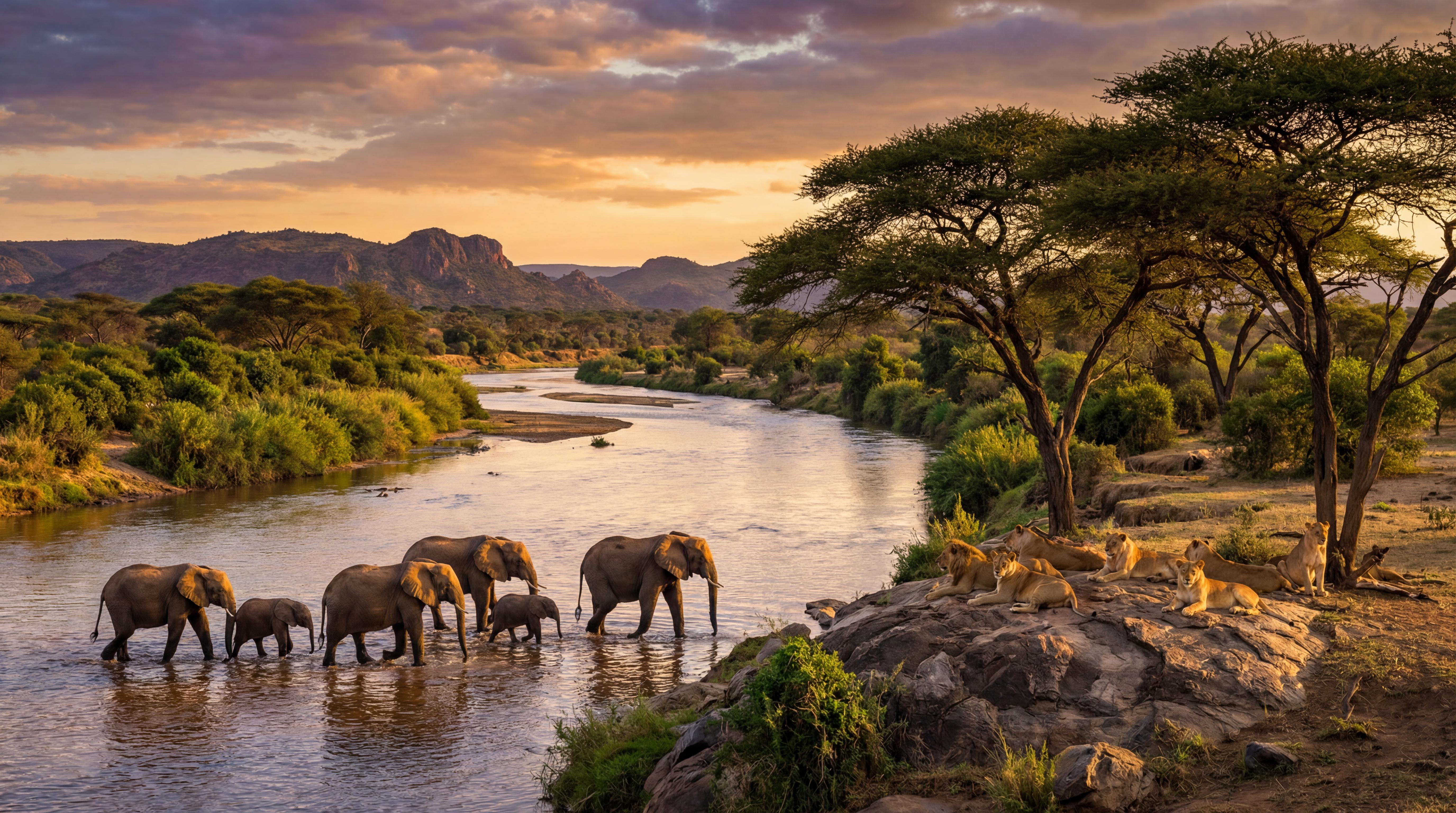 Safari Sambia (KI Visualisierung)