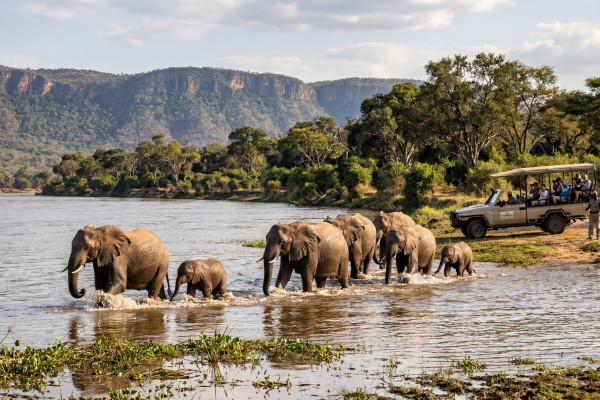 Sambias verborgener Schatz – Exklusive Lodgereise durch den Lower Zambezi